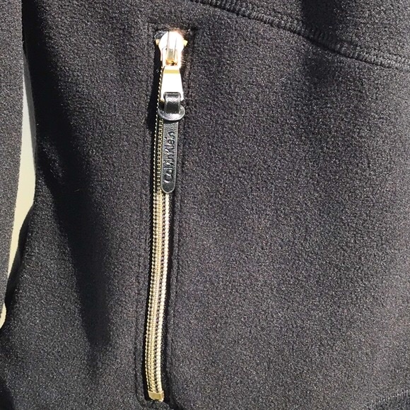 NWT Calvin Klein Black Zip Front Performance Fleece Jacket Size Medium - Picture 3 of 14